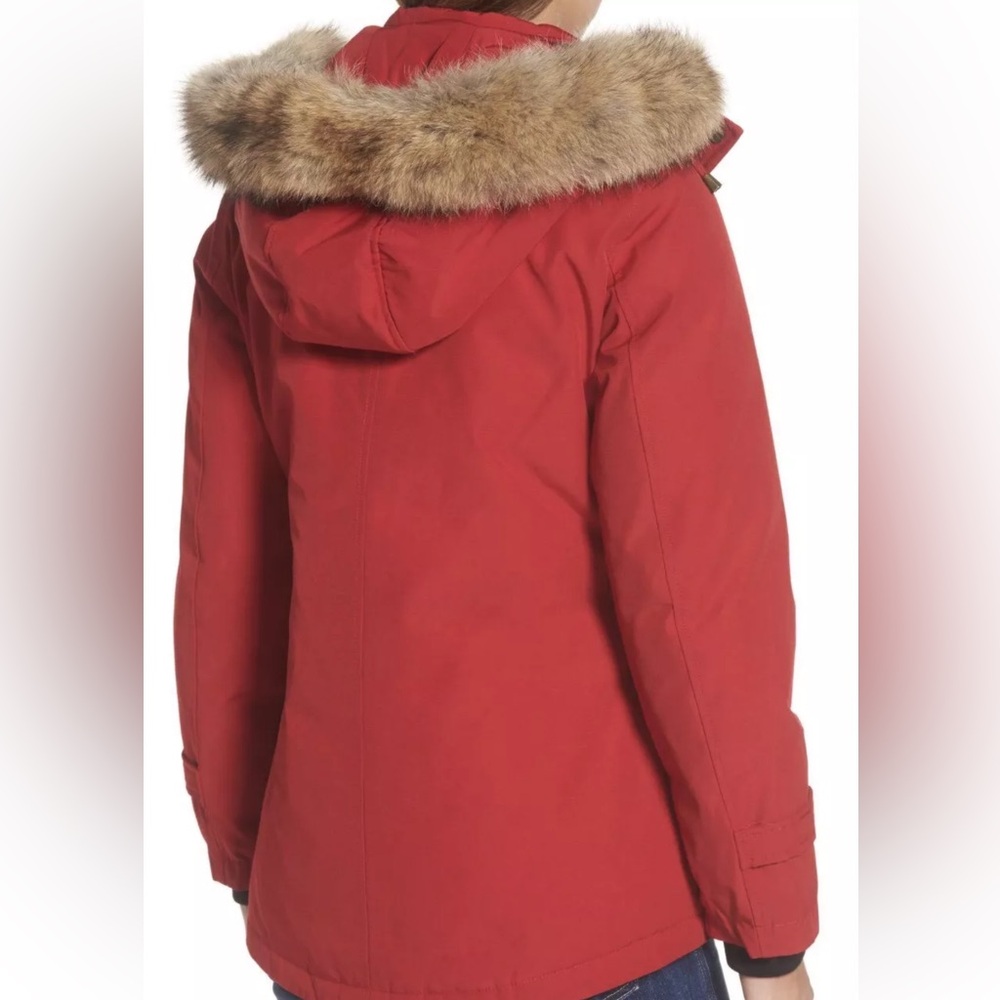Pendleton Bachelor Coyote Fur Trim Duck Down Jacket XS TP - Picture 3 of 12